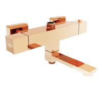 Mexen Cube grifo de bañera-ducha termostático, oro rosa - 77910-60 446 5907709119253