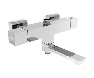 Mexen Cube grifo termostático para bañera y ducha, cromo - 77910-00 443 5907709110977