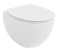 Mexen Egg inodoro Rimless con asiento slim de cierre suave, duroplast, blanco brillo - 30245000 35134 5905315067081