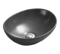 Mexen Elza lavabo de encimera 40 x 33 cm, gris oscuro mate - 21014071 1160 5903163389720