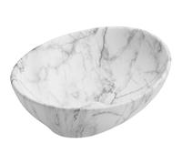 Mexen Elza lavabo sobre encimera 40 x 33 cm, piedra blanca - 21014094 21875 5907709157750