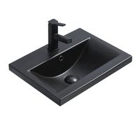Mexen Emma lavabo empotrado en encimera 51 x 39 cm, negro mate - 25055185 2268 5907709190689