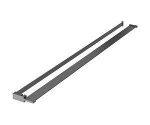Mexen estante para pared de ducha con toallero, gris pistola cepillado - 800-02-66 50005 5905315077172
