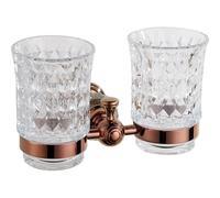 Mexen Estela vaso doble para cepillos de dientes, oro rosa - 7011552-60 390 5907709120334
