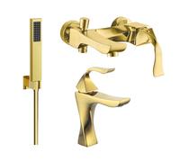 Mexen Estrella R02 conjunto de grifo de bañera, dorado - 72303R02-50 3367 5907709198906