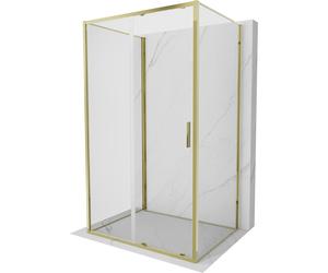Mexen Exo-3S cabina de ducha de 3 lados corredera 110 x 75 cm, transparente, dorada - 8151-110-075-50-00-3S 98100 5905315145956