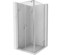 Mexen Exo-BR Duo cabina de ducha abatible 100 x 100 cm, transparente, cromo - 8182-100-100-01-00 54530 5905315407023