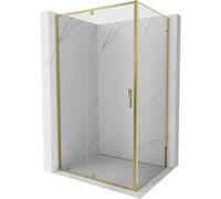 Mexen Exo cabina de ducha abatible 150 x 90 cm, transparente, dorada - 819-150-090-50-00 58841 5905315573995