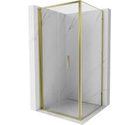 Mexen Exo-F cabina de ducha plegable 90 x 90 cm, transparente, dorada - 816-090-090-50-00 59034 5905315571847