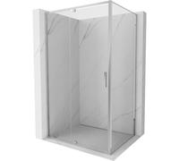 Mexen Exo-R cabina de ducha abatible 145 x 120 cm, transparente, cromo - 819-145-120-01-00 92126 5907931006031