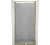 Mexen Exo-R puerta de ducha abatible 115 cm, transparente, dorada - 819-115-000-50-00 59114 5905315970923