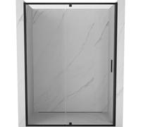 Mexen Exo-R puerta de ducha abatible 130 cm, transparente, negra - 819-130-000-70-00 54915 5905315939845