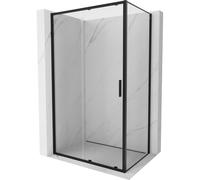 Mexen Exo-S cabina de ducha corredera 125 x 95 cm, transparente, negra - 8151-125-095-70-00 53925 5905315403582