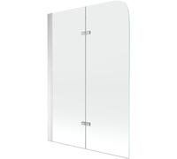 Mexen Felix mampara de baño de 2 hojas 80 x 140 cm, transparente, cromo - 890-080-002-01-00 2361 5903163385524