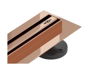 Mexen Flat 360° Slim desagüe lineal giratorio de 60 cm, oro rosa - 1641060 1050 5907709115743