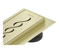 Mexen Flat M18 desagüe lineal 50 cm, oro cepillado - 1A23050-15 83975 5905315728777