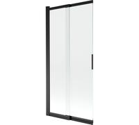 Mexen Fox mampara de bañera de 2 hojas corredera 85 x 150 cm, transparente, negra - 891-085-002-70-00 24806 5907709148468