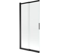 Mexen Fox mampara de bañera de 2 hojas deslizantes 85 x 150 cm, transparente, negro - 891-085-002-70-00 24806 5907709148468