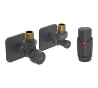 Mexen G00 conjunto termostático angular con cubierta S, antracita - W901-900-909-66 32635 5905315237156