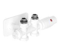 Mexen G00 conjunto termostático angular/recto con cubierta S, Duplex, DN50, blanco - W908-900-910-20 32691 5905315237330
