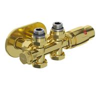 Mexen G00 conjunto termostático angular/recto con embellecedor R, Duplex, DN50, dorado - W908-900-905-50 32559 5905315237095