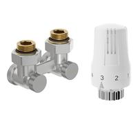 Mexen G01 conjunto termostático de dos tubos DN50, angular 1/2"x3/4", níquel - W911-012-918-01 33120 5905315237200