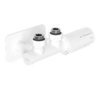Mexen G05 conjunto termostático angular con embellecedor S, Duplex, DN50, blanco - W907-958-910-20 32968 5905315237989