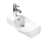 Mexen Hugo lavabo sobre encimera derecho 45 x 24 cm, blanco - 21254500R 1222 5903163381939