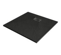 Mexen Hugo plato de ducha cuadrado SMC 90 x 90 cm, negro, cubierta negra - 42709090-B 25272 5905315226648