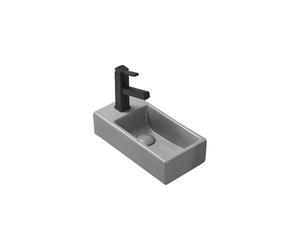 Mexen Inez lavabo de encimera derecho 40 x 20 cm, gris claro mate - 21484061R 15925 5907709157255