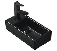 Mexen Inez lavabo sobre encimera derecho 40 x 20 cm, negro mate - 21484085R 1275 5907709190610