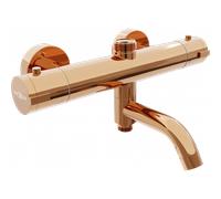 Mexen Kai grifo de bañera-ducha termostático, oro rosa - 77900-60 440 5907709119215