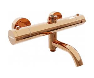 Mexen Kai grifo de bañera-ducha termostático, oro rosa - 77900-60 440 5907709119215