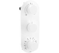 Mexen Kai grifo termostático de baño-ducha de 3 salidas, blanco - 77603-20 432 5907709119147