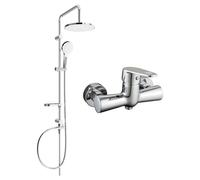 Mexen Kama Erik conjunto de ducha empotrado con rociador y grifo de ducha, cromo - 72540205-00 6081 5907709181656