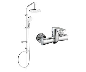 Mexen Kama Erik conjunto de ducha empotrado con rociador y grifo de ducha, cromo - 72540205-00 6081 5907709181656