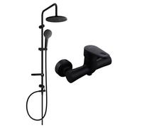 Mexen Kama Erik conjunto de ducha sobreponer con rociador y grifo de ducha, negro - 72540205-70 6085 5907709181687