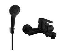Mexen Kama R05 grifo de bañera con set de ducha, negro - 7253R05-70 3184 5907709196421