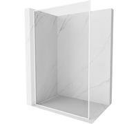 Mexen Kioto-F L panel de ducha Walk-in con marco 115 x 202 cm, transparente 8 mm, blanco - 800-115-174-20-00 60122 5905315567208