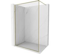 Mexen Kioto-F mampara de ducha Walk-in con marco 110 x 202 cm, transparente 8 mm, dorado - 800-110-104-50-00 55036 5905315462916