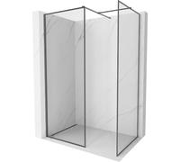 Mexen Kioto-F panel de ducha Walk-in con marco 130 x 70 cm, transparente 8 mm, gris plomo cepillado - 800-130-202-04-66-070 58426 5905315556684