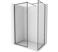 Mexen Kioto-F panel de ducha Walk-in con marco 145 x 100 cm, transparente 8 mm, negro - 800-145-202-04-70-100 58670 5905315558909