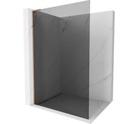 Mexen Kioto L mampara de ducha Walk-in 80 x 200 cm, grafito, oro rosa - 800-080-103-60-40 39840 5905315254573