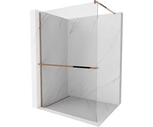 Mexen Kioto+ mampara de ducha con balda Walk-in 120 x 200 cm, transparente, oro rosa - 800-120-121-60-00 13937 5907709178298