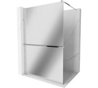 Mexen Kioto+ mampara de ducha con estante Walk-in 70 x 200 cm, espejo, cromo - 800-070-121-01-50 13724 5907709168831