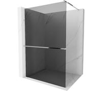 Mexen Kioto+ mampara de ducha con estante Walk-in 70 x 200 cm, grafito, cromo - 800-070-121-01-40 13716 5907709168824