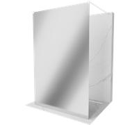 Mexen Kioto mampara de ducha independiente 100 x 200 cm, espejo 8 mm, blanco - 800-100-002-20-50 14295 5907709127296