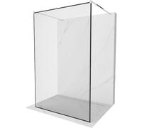 Mexen Kioto mampara de ducha independiente 100 x 200 cm, marco negro 8 mm, cromo - 800-100-002-01-70 14104 5907709133747