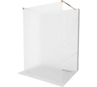 Mexen Kioto mampara de ducha independiente 110 x 200 cm, esmerilado 8 mm, oro rosa - 800-110-002-60-30 14058 5907709135017