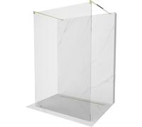 Mexen Kioto mampara de ducha independiente 120 x 200 cm, transparente 8 mm, dorada - 800-120-002-50-00 14027 5907709133556